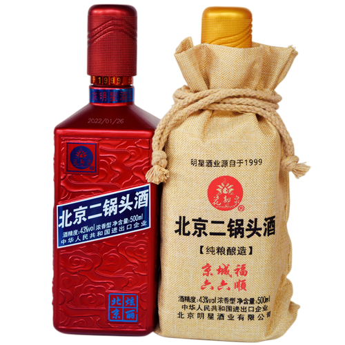 品味京韻，通達全球——北京二鍋頭濃香型43度六六順花都泉白酒整箱鑒賞